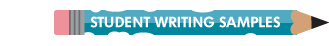 Student Writing Samples
